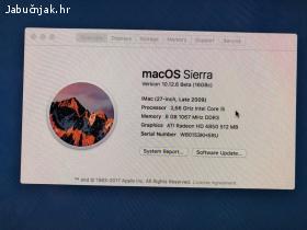 iMac 27, 8GB RAM, 1TB disk, savršeno očuvan