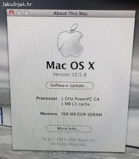 Apple PowerBook G4 1.0 17" A1013 laptop Macintosh , s punjač